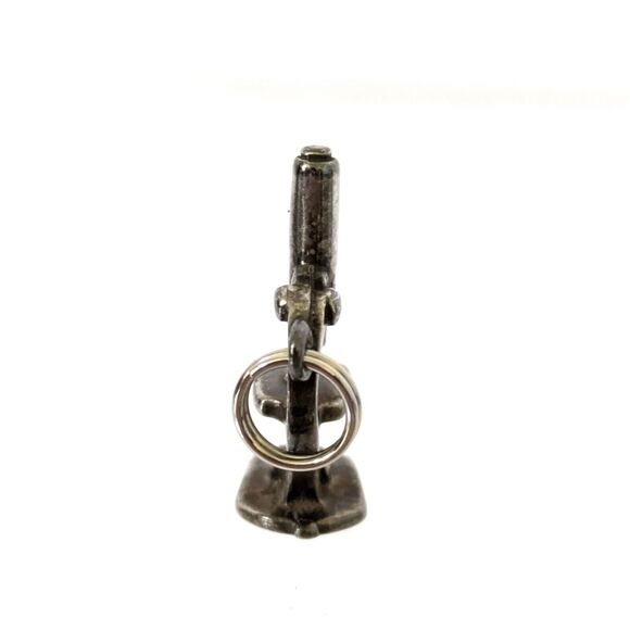 Vintage Sterling Silver 3D Detailed Science Microscope Charm Biology Medical - Picture 3 of 6